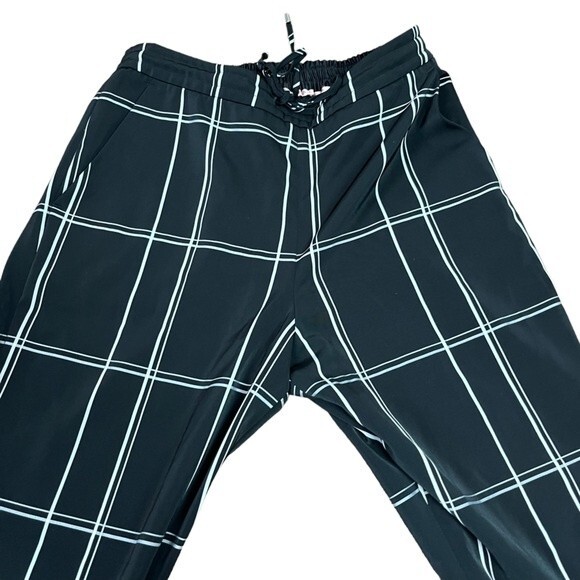Ted Baker Black White Plaid Straight Leg Trousers Size S (US 4) Women - Picture 3 of 9